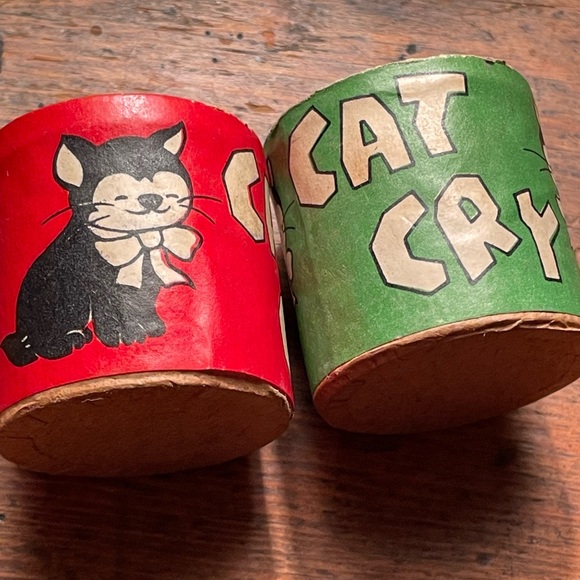 SET OF 2 VINTAGE “CAT CRY” TOY FROM JAPAN 50’s 60’s Beautiful Condition RARE! - Picture 14 of 16